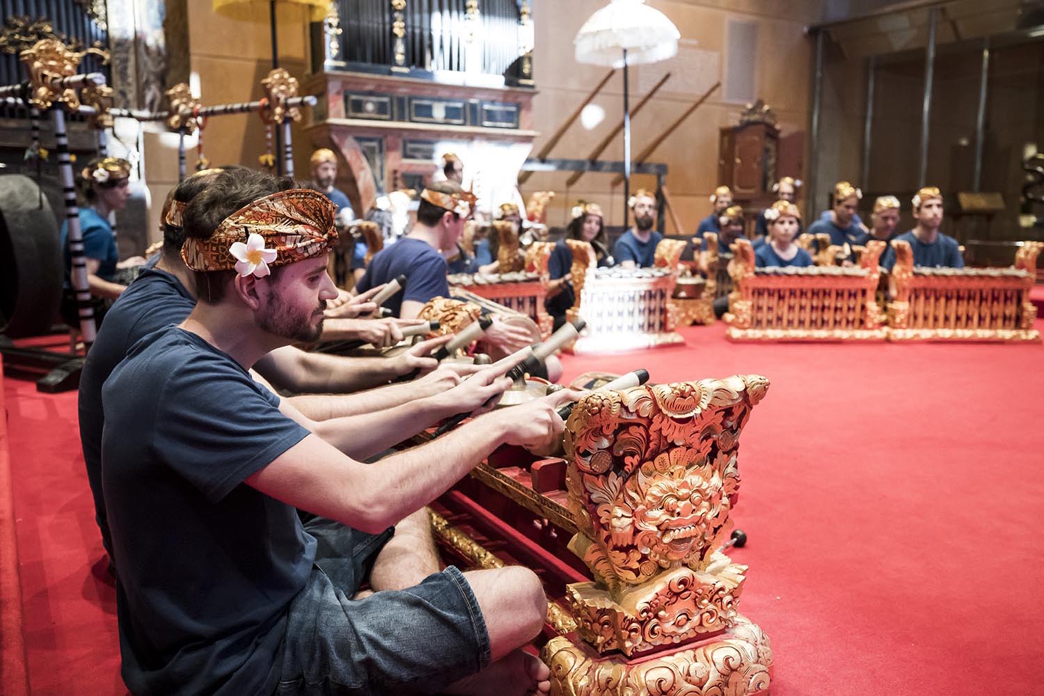 Barcelona. 21.06.2018 Otros Escenarios Posibles: Concert de gamelan al Museu de la Musica, en la sala de teclatsFoto Robert Ramos