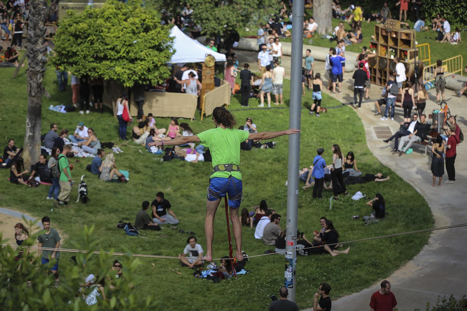 Barcelona (Barcelonès) 27/05/2018 Icult Otros escenarios posibles Fiesta jamaicana en el Parc Joan Reventos de Sarrià. FOTO DANNY CAMINAL