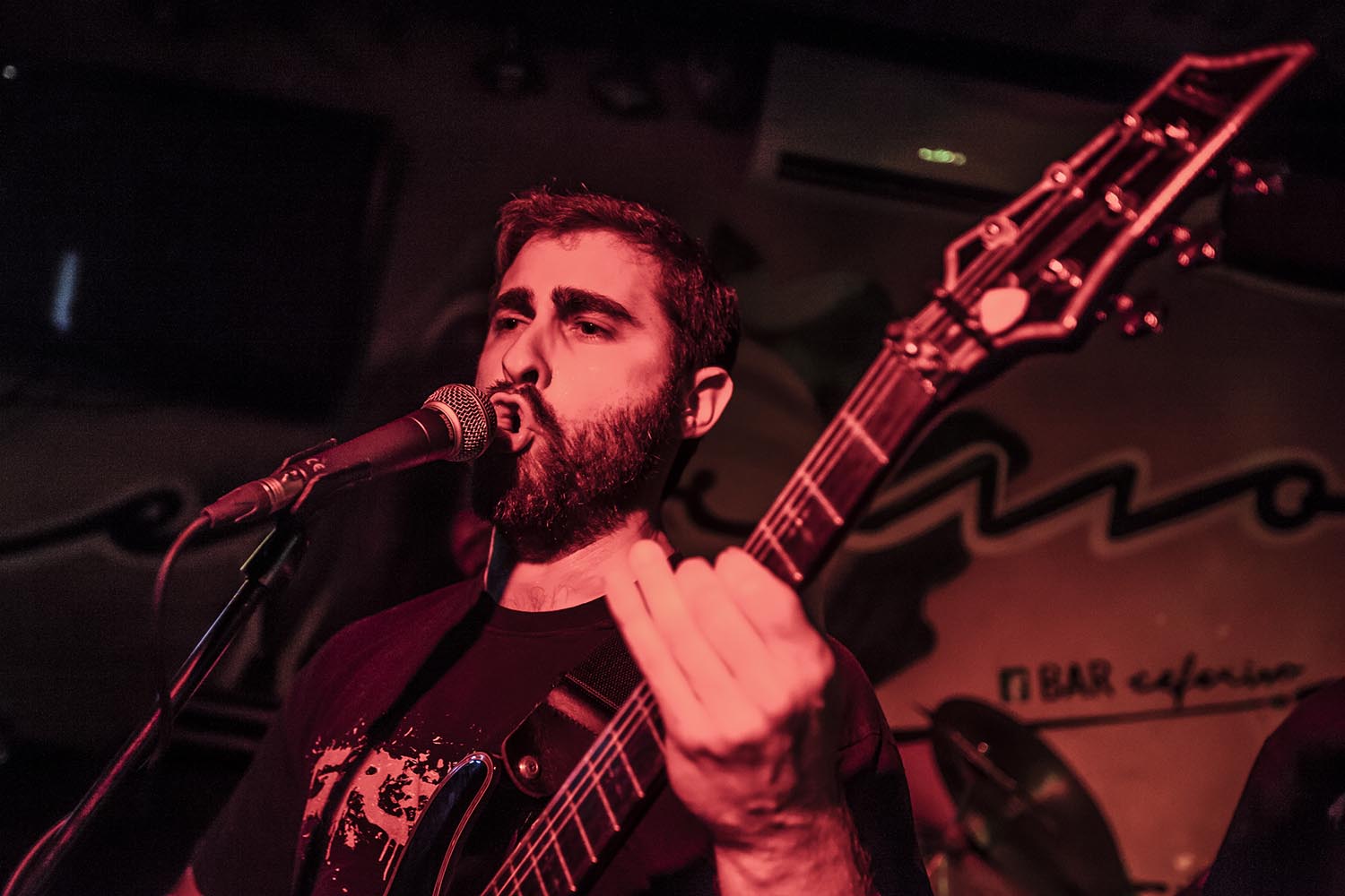 ICULTOTROS ESCENARIOS POSIBLES14-6-2019CONCIERTO DE HEAVY METAL DEL GRUPO UNDERSAVE EN EL BAR CAFERINO EN EL POBLENOU DE BARCELONAFOTO MARTI FRADERA