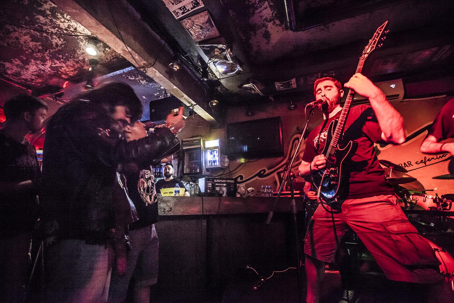 ICULTOTROS ESCENARIOS POSIBLES14-6-2019CONCIERTO DE HEAVY METAL DEL GRUPO UNDERSAVE EN EL BAR CAFERINO EN EL POBLENOU DE BARCELONAFOTO MARTI FRADERA