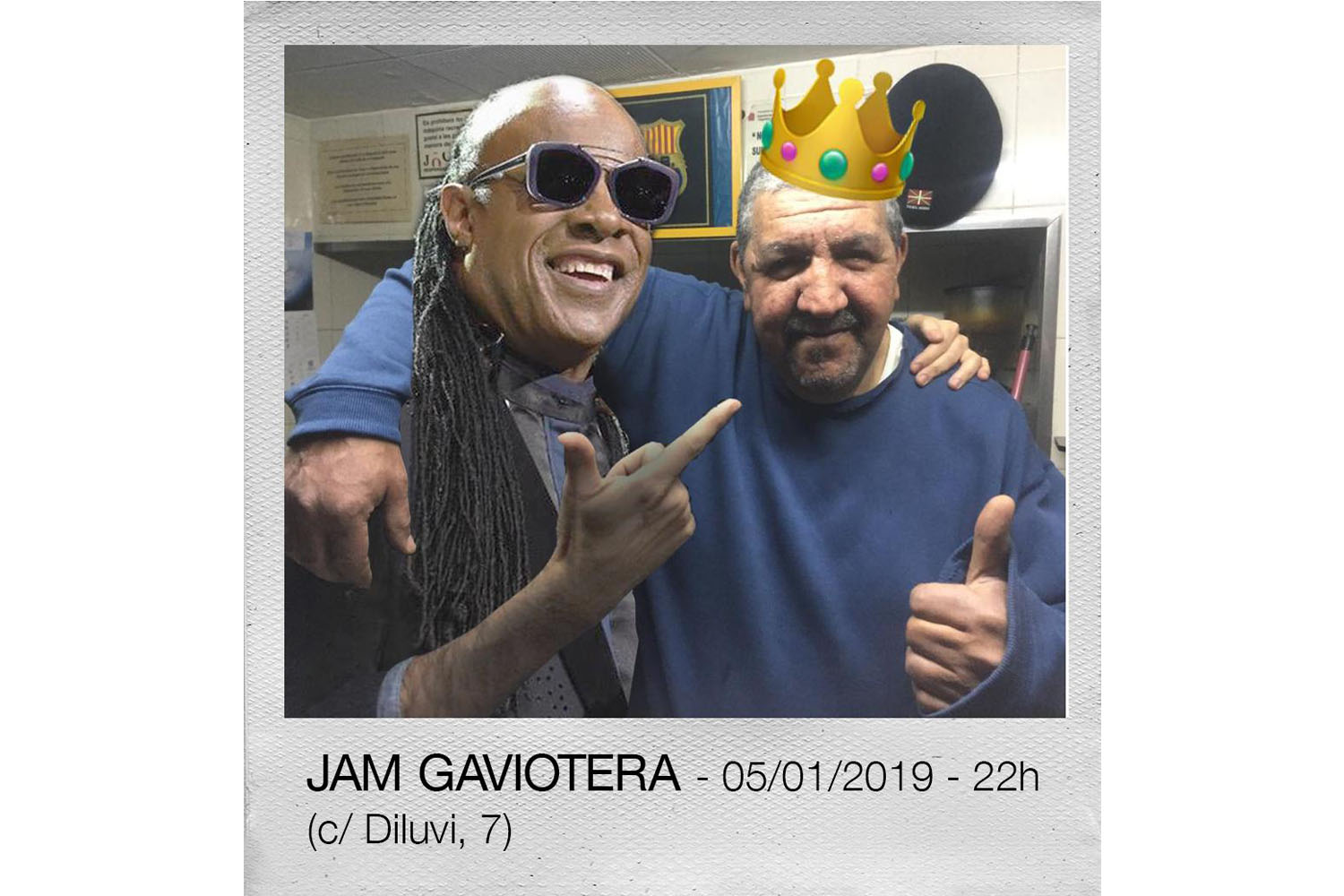 OTROS ESCENARIOS POSIBLES
05-01-2019
JAM GAVIOTERA
JAM SESSION EN LA NOCHE DE REYES EN EL BAR LA GAVIOTA EN GRACIA BARCELONA
FOTO MARTI FRADERA
